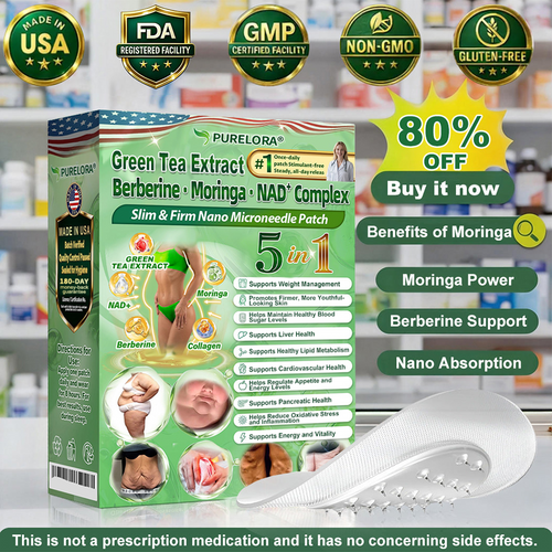 🍀𝑷𝒖𝒓𝒆𝒍𝒐𝒓𝒂® 𝑺𝒍𝒊𝒎 & 𝑭𝒊𝒓𝒎 𝑵𝒂𝒏𝒐 𝑴𝒊𝒄𝒓𝒐𝒏𝒆𝒆𝒅𝒍𝒆 𝑷𝒂𝒕𝒄𝒉- 𝒘𝒊𝒕𝒉 𝑮𝑯𝑲-𝑪𝒖 𝑷𝒆𝒑𝒕𝒊𝒅𝒆 · 𝑩𝒆𝒓𝒃𝒆𝒓𝒊𝒏𝒆 · 𝑴𝒐𝒓𝒊𝒏𝒈𝒂 · 𝑵𝑨𝑫⁺ 𝑪𝒐𝒎𝒑𝒍𝒆𝒙 𝐅𝐨𝐫 𝐨𝐛𝐞𝐬𝐢𝐭𝐲, 𝗟𝗼𝗼𝘀𝗲 𝘀𝗸𝗶𝗻,𝐝𝐢𝐚𝐛𝐞𝐭𝐞𝐬, 𝐬𝐥𝐞𝐞𝐩 𝐚𝐩𝐧𝐞𝐚, 𝐣𝐨𝐢𝐧𝐭 𝐢𝐬𝐬𝐮𝐞𝐬, 𝐚𝐧𝐝 𝐦𝐨𝐫𝐞