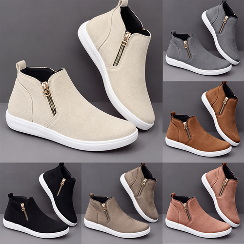 Women's Side-Zip Ankle Sneaker Boots