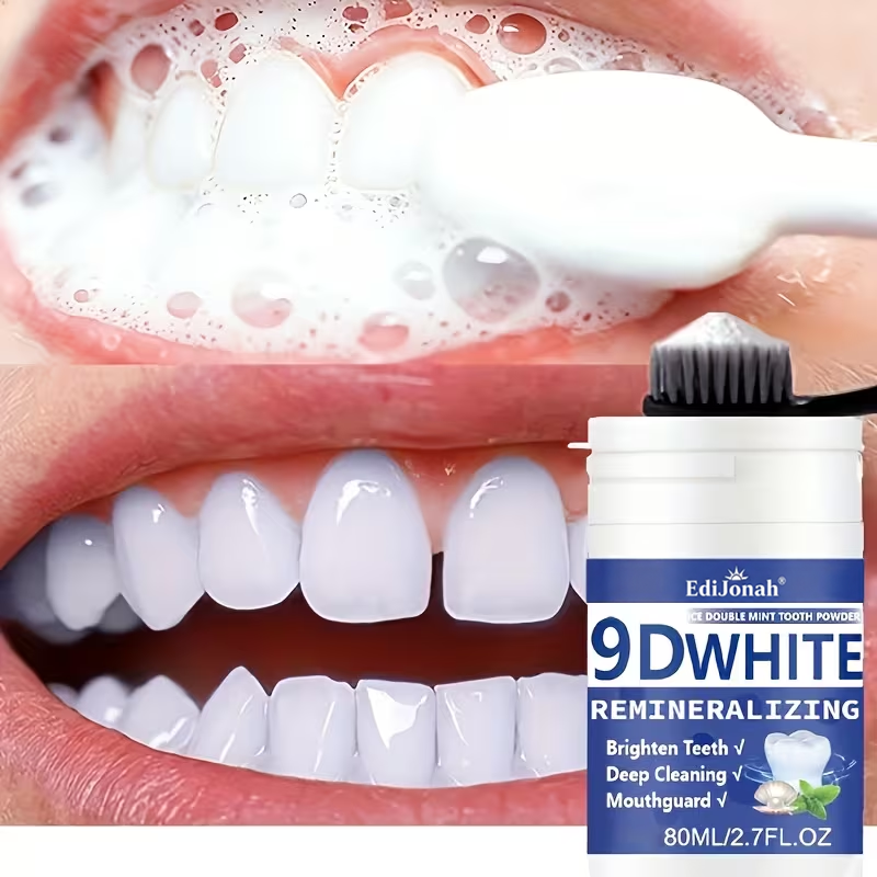 🇺🇸🏅🦷Evolvion® 9D White Remineralizing Hydroxyapatite Tooth Powder, 🛡️Deep Cleaning, Fresh Breath, Ideal for Oral Health & Hygiene Gift for Women Men