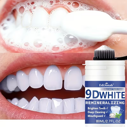 🇺🇸🏅🦷Evolvion® 9D White Remineralizing Hydroxyapatite Tooth Powder, 🛡️Deep Cleaning, Fresh Breath, Ideal for Oral Health & Hygiene Gift for Women Men