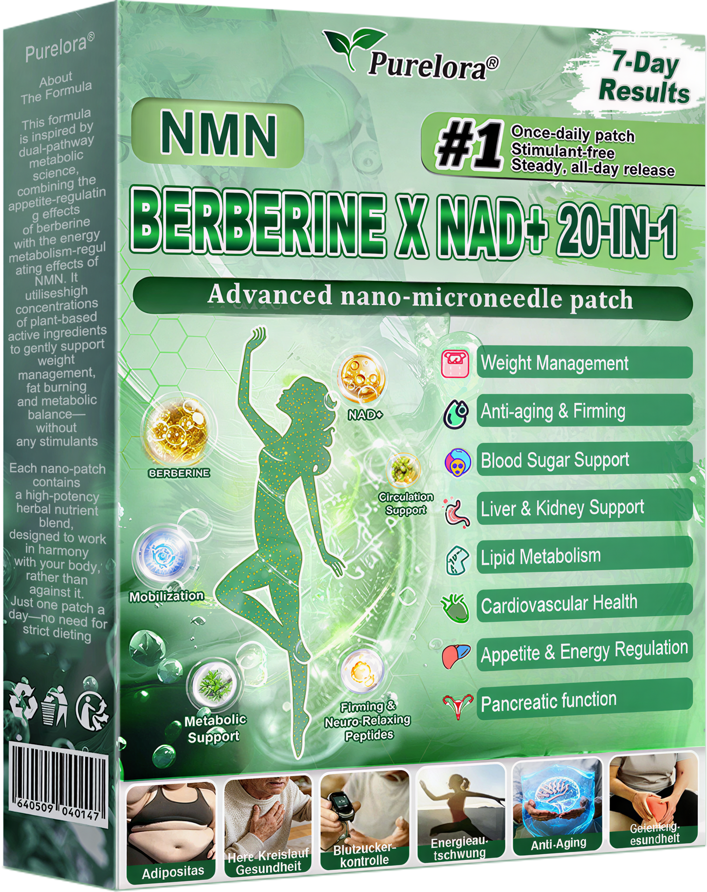 🏥Online Pharmacy | 𝐏𝐮𝐫𝐞𝐥𝐨𝐫𝐚® 𝐍𝐌𝐍 𝐁𝐄𝐑𝐁𝐄𝐑𝐈𝐍𝐄 𝐱 𝐍𝐀𝐃 𝟐𝟎-𝐢𝐧-𝟏 𝐀𝐝𝐯𝐚𝐧𝐜𝐞𝐝 𝐍𝐚𝐧𝐨 𝐌𝐢𝐜𝐫𝐨𝐧𝐞𝐞𝐝𝐥𝐞 𝐏𝐚𝐭𝐜𝐡  (Just once daily, visible changes in 7 days) ✅ Supports weight management, loose skin, diabetes care, sleep apnea, joint comfort, and more