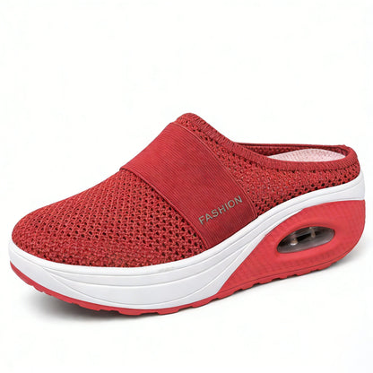 🔥80% OFF-Diabetic Air-Cushion Slip-On Walking Shoes, Orthopedic Diabetic Slippers, with Arch-Support for Women