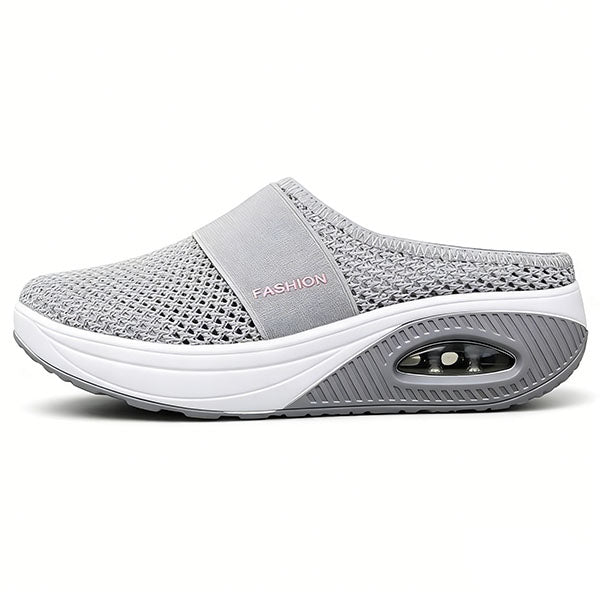 🔥80% OFF-Diabetic Air-Cushion Slip-On Walking Shoes, Orthopedic Diabetic Slippers, with Arch-Support for Women