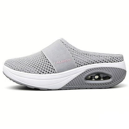 🔥80% OFF-Diabetic Air-Cushion Slip-On Walking Shoes, Orthopedic Diabetic Slippers, with Arch-Support for Women