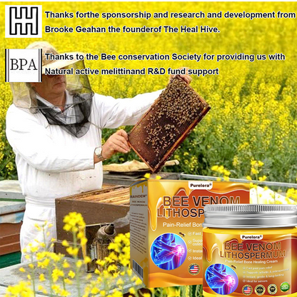 🐝Purelora® Bee Venom & Lithospermum Comfort Cream When Walking, Standing or Sleeping Hurts — Daily Pain Relief & Bone Comfort for Older Adults