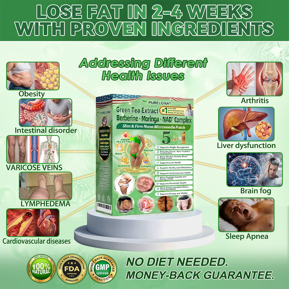 🔥𝑷𝒖𝒓𝒆𝒍𝒐𝒓𝒂® 𝑺𝒍𝒊𝒎 & 𝑭𝒊𝒓𝒎 𝑵𝒂𝒏𝒐 𝑴𝒊𝒄𝒓𝒐𝒏𝒆𝒆𝒅𝒍𝒆 𝑷𝒂𝒕𝒄𝒉- 𝒘𝒊𝒕𝒉 𝑮𝑯𝑲-𝑪𝒖 𝑷𝒆𝒑𝒕𝒊𝒅𝒆 · 𝑩𝒆𝒓𝒃𝒆𝒓𝒊𝒏𝒆 · 𝑴𝒐𝒓𝒊𝒏𝒈𝒂 · 𝑵𝑨𝑫⁺ 𝑪𝒐𝒎𝒑𝒍𝒆𝒙 𝐅𝐨𝐫 𝐨𝐛𝐞𝐬𝐢𝐭𝐲, 𝗟𝗼𝗼𝘀𝗲 𝘀𝗸𝗶𝗻,𝐝𝐢𝐚𝐛𝐞𝐭𝐞𝐬, 𝐬𝐥𝐞𝐞𝐩 𝐚𝐩𝐧𝐞𝐚, 𝐣𝐨𝐢𝐧𝐭 𝐢𝐬𝐬𝐮𝐞𝐬, 𝐚𝐧𝐝 𝐦𝐨𝐫𝐞