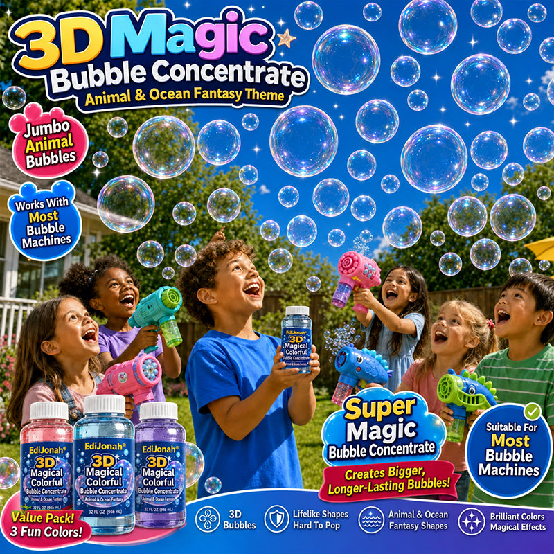 EdiJonah® Super 3D Magical Colorful Bubble Concentrate