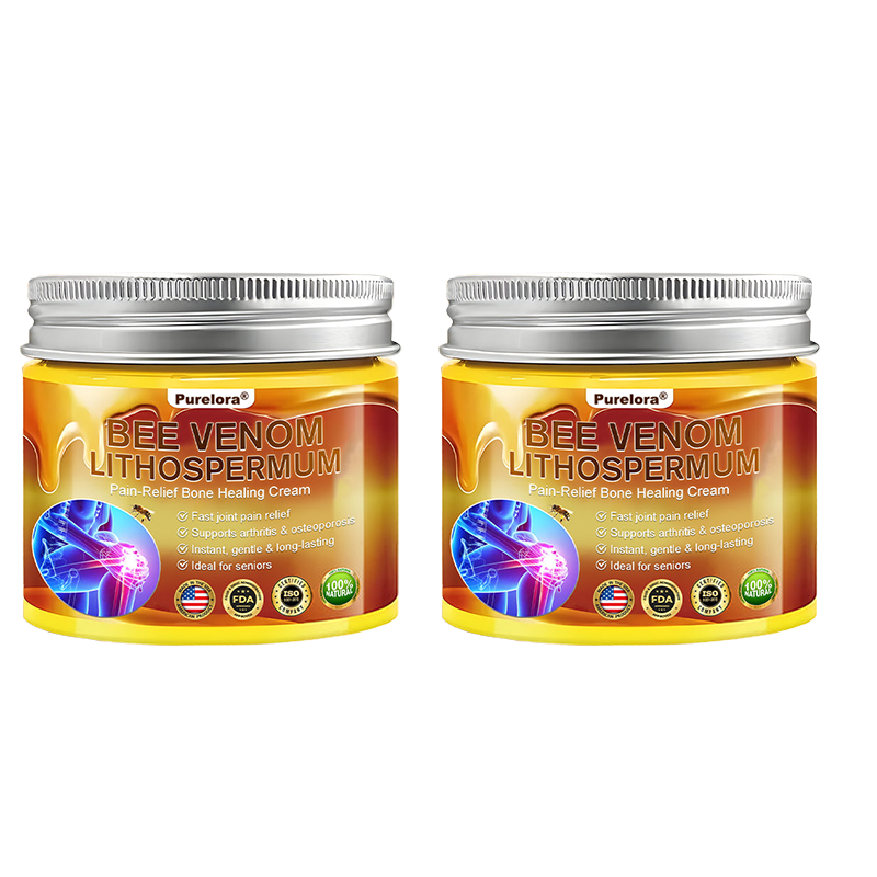 🐝Purelora® Bee Venom & Lithospermum Comfort Cream When Walking, Standing or Sleeping Hurts — Daily Pain Relief & Bone Comfort for Older Adults