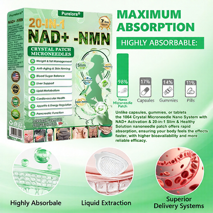 🔥New Releases| Purelora® Crystal Microneedle Nano System with NAD⁺ Activation & 20-in-1 Slim & Healthy Pacth Solution
