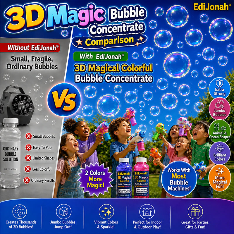 EdiJonah® Super 3D Magical Colorful Bubble Concentrate