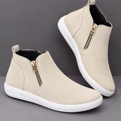 Women's Side-Zip Ankle Sneaker Boots