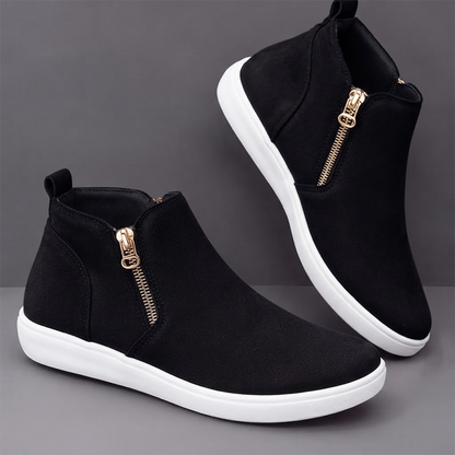 Women's Side-Zip Ankle Sneaker Boots