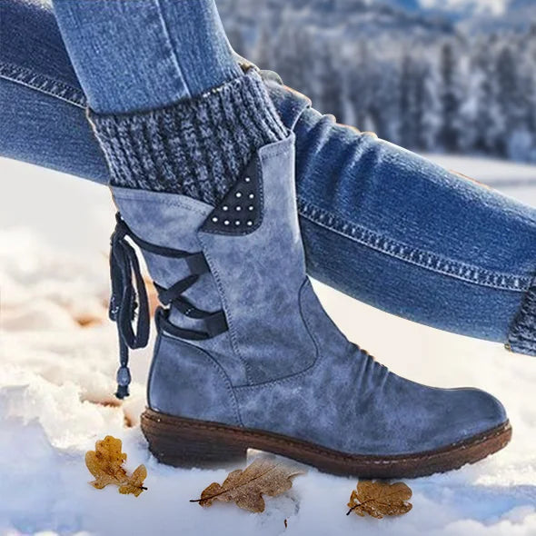🔥Last Day! 50% OFF - PREMIUM Orthopaedic Waterproof Mid-Calf Boots: Easy-Zip Pain Relief Walking Shoes