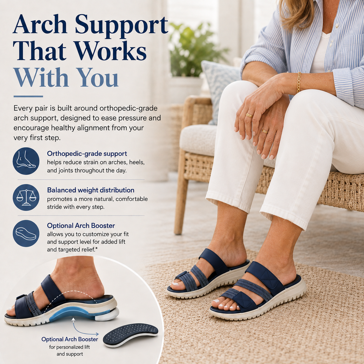 ⏰ LAST DAY: 80% OFF⭐🧍‍♀️ Comfortable Orthopedic Sandals