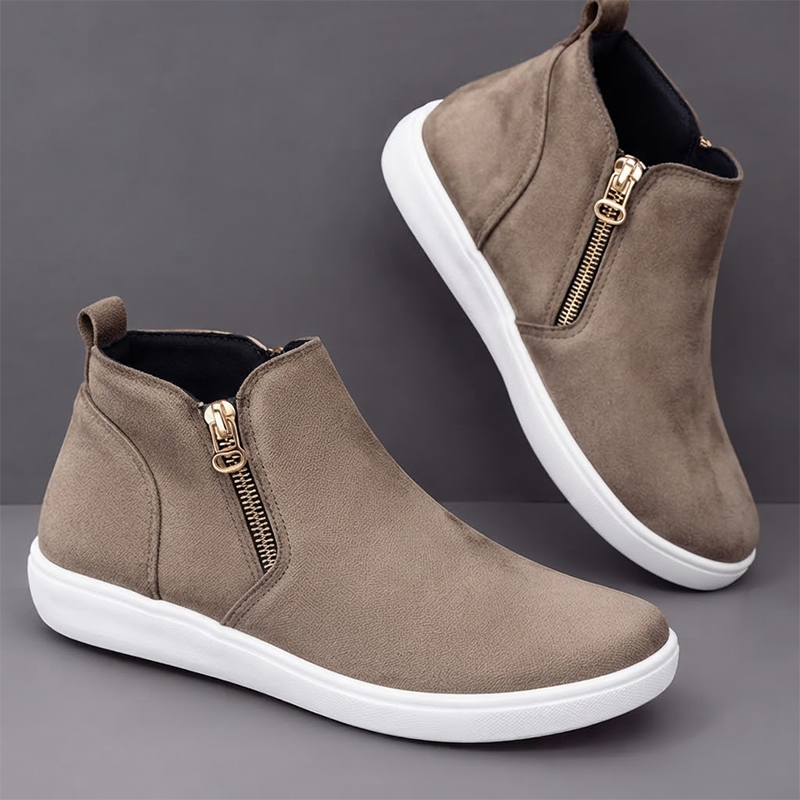 Women's Side-Zip Ankle Sneaker Boots