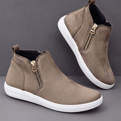 Women's Side-Zip Ankle Sneaker Boots