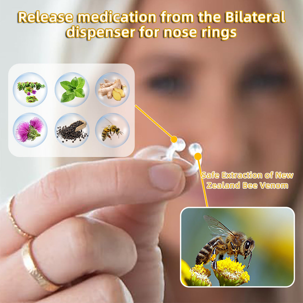 CZTICLE® 🐝Bee Venom Lymphatic Drainage & Slimming Nose Ring 🔥 (for all lymphatic problems and obesity)