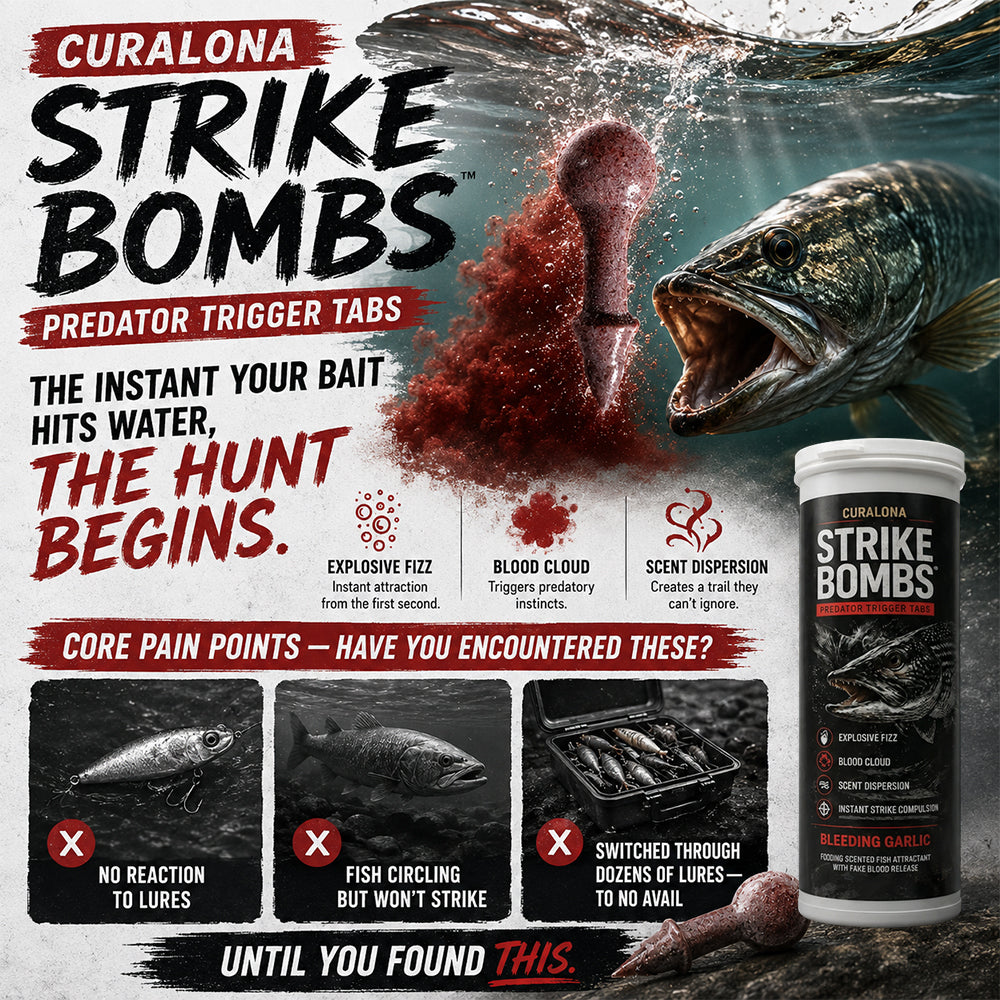 𝐎𝐟𝐟𝐢𝐜𝐢𝐚𝐥 𝐁𝐫𝐚𝐧𝐝 𝐒𝐭𝐨𝐫𝐞 |✅Curalona® Strike Bombs — New Freshwater & Saltwater Bait That Bleeds, Fizzes & Triggers Big Predators