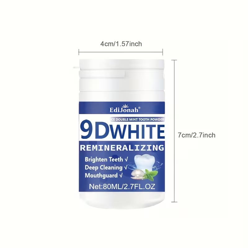 🇺🇸🏅🦷Evolvion® 9D White Remineralizing Hydroxyapatite Tooth Powder, 🛡️Deep Cleaning, Fresh Breath, Ideal for Oral Health & Hygiene Gift for Women Men