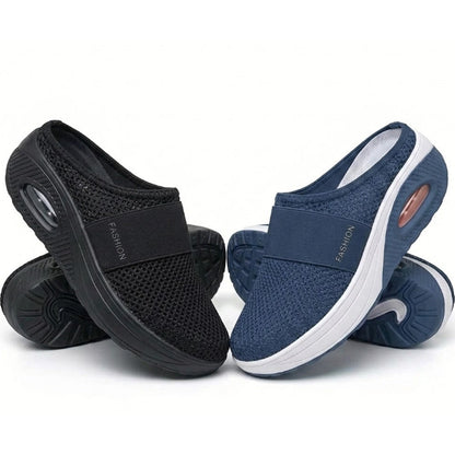 NEW Diabetic Air-Cushion Slip-On Walking Shoes, Orthopedic Diabetic Slippers, with Arch-Support for Women