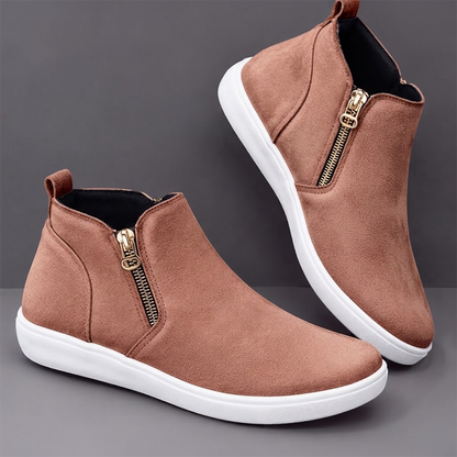Women's Side-Zip Ankle Sneaker Boots