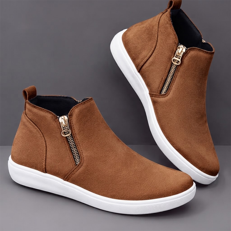 Women's Side-Zip Ankle Sneaker Boots