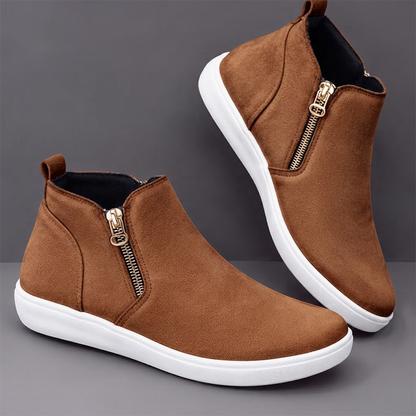 Women's Side-Zip Ankle Sneaker Boots