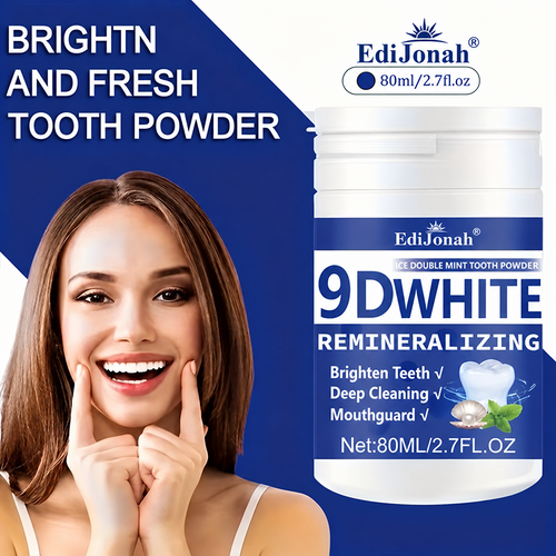 🇺🇸🏅🦷Evolvion® 9D White Remineralizing Hydroxyapatite Tooth Powder, 🛡️Deep Cleaning, Fresh Breath, Ideal for Oral Health & Hygiene Gift for Women Men