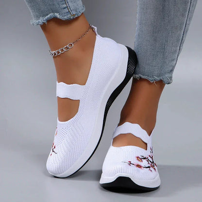 🔥Last Day Promotion 80% OFF - Women's Casual Breathable Slip On Orthopaedic Walking Shoes