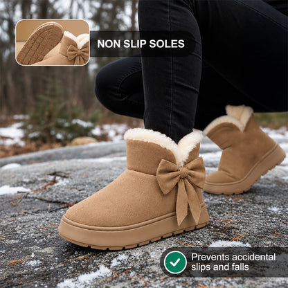 🔥Last Day 50% OFF - Women’s Cute Bow Thick-Lined Warm Orthopedic Shoes