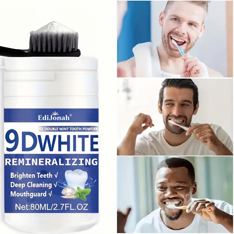 🇺🇸🏅🦷Evolvion® 9D White Remineralizing Hydroxyapatite Tooth Powder, 🛡️Deep Cleaning, Fresh Breath, Ideal for Oral Health & Hygiene Gift for Women Men