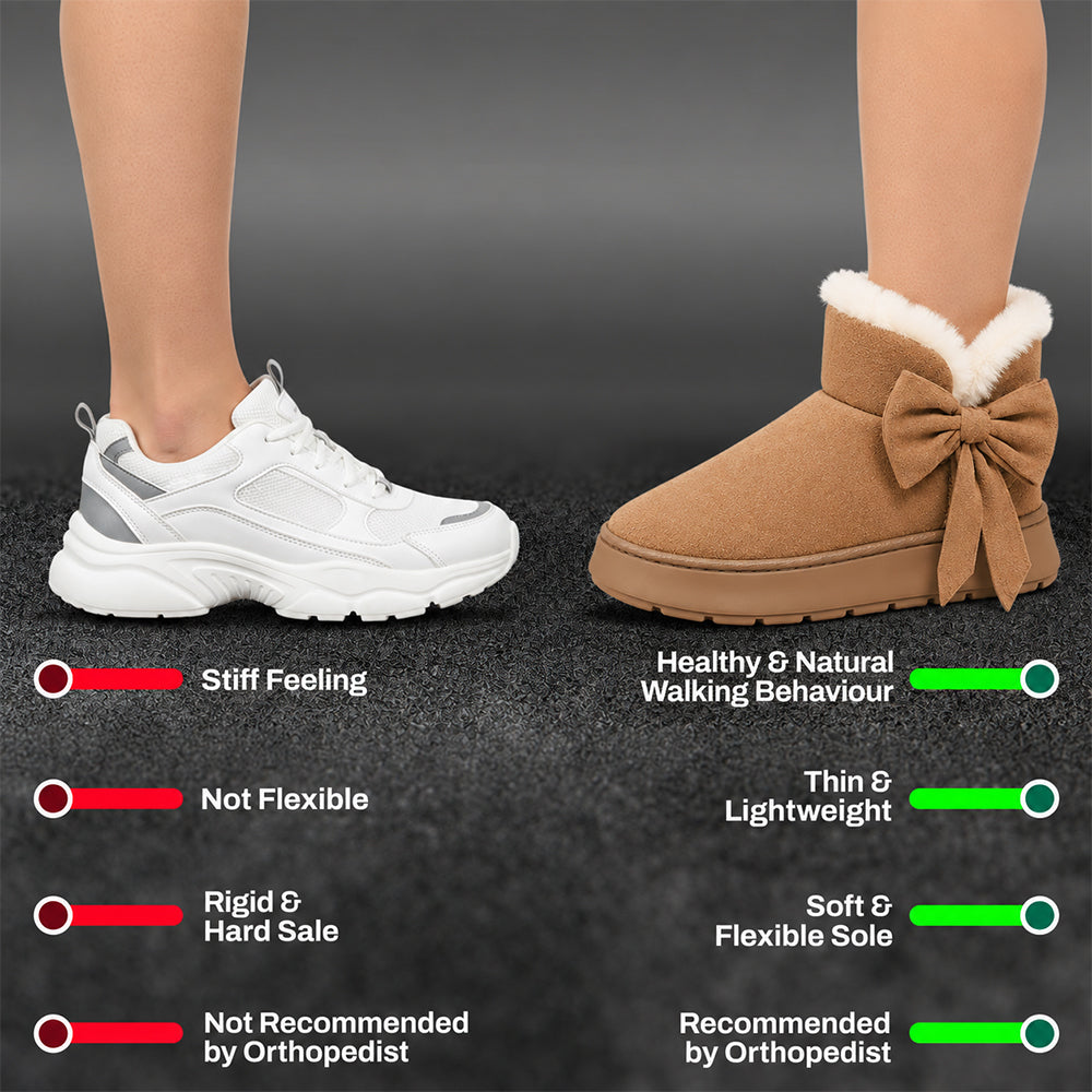 🔥Last Day 50% OFF - Women’s Cute Bow Thick-Lined Warm Orthopedic Shoes