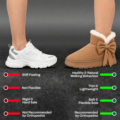 🔥Last Day 50% OFF - Women’s Cute Bow Thick-Lined Warm Orthopedic Shoes
