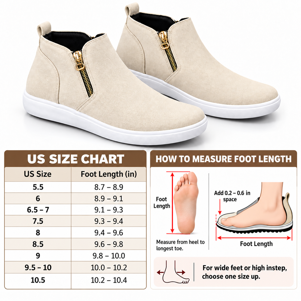 Women's Side-Zip Ankle Sneaker Boots