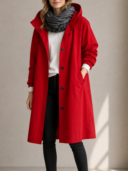 🔥 49% OFF Clearance | Women's Oversized Hooded Water-Resistant Windbreaker Rain Jacket