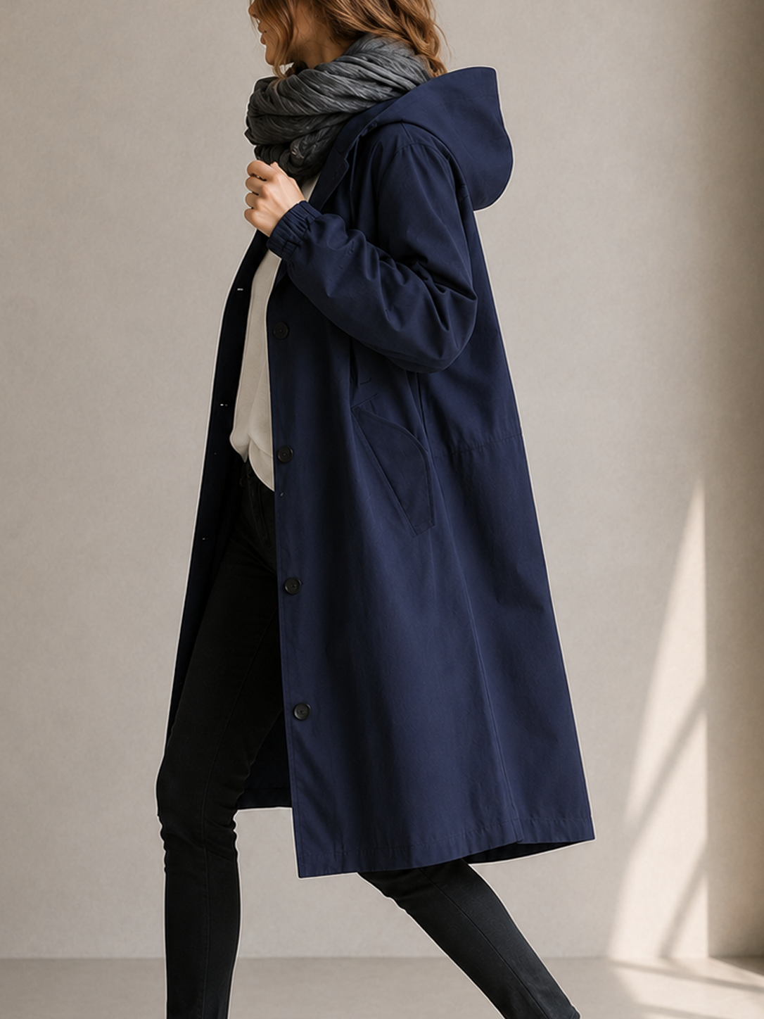 🔥 49% OFF Clearance | Women's Oversized Hooded Water-Resistant Windbreaker Rain Jacket
