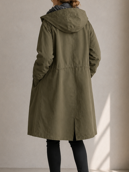 🔥 49% OFF Clearance | Women's Oversized Hooded Water-Resistant Windbreaker Rain Jacket