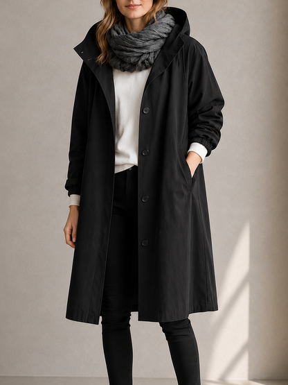 🔥 49% OFF Clearance | Women's Oversized Hooded Water-Resistant Windbreaker Rain Jacket