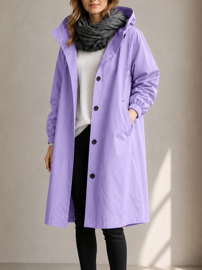 🔥 49% OFF Clearance | Women's Oversized Hooded Water-Resistant Windbreaker Rain Jacket