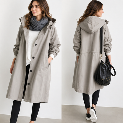 🔥 49% OFF Clearance | Women's Oversized Hooded Water-Resistant Windbreaker Rain Jacket