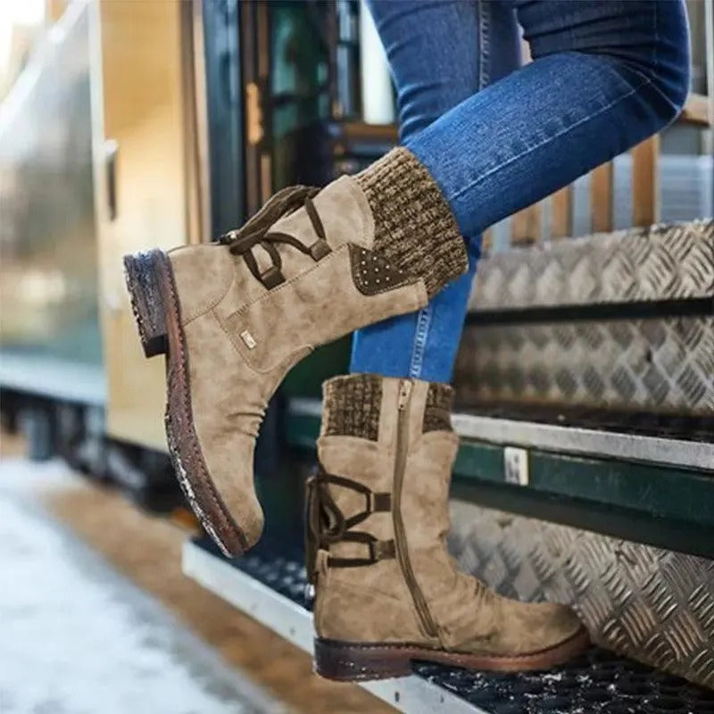 🔥Last Day! 50% OFF - PREMIUM Orthopaedic Waterproof Mid-Calf Boots: Easy-Zip Pain Relief Walking Shoes