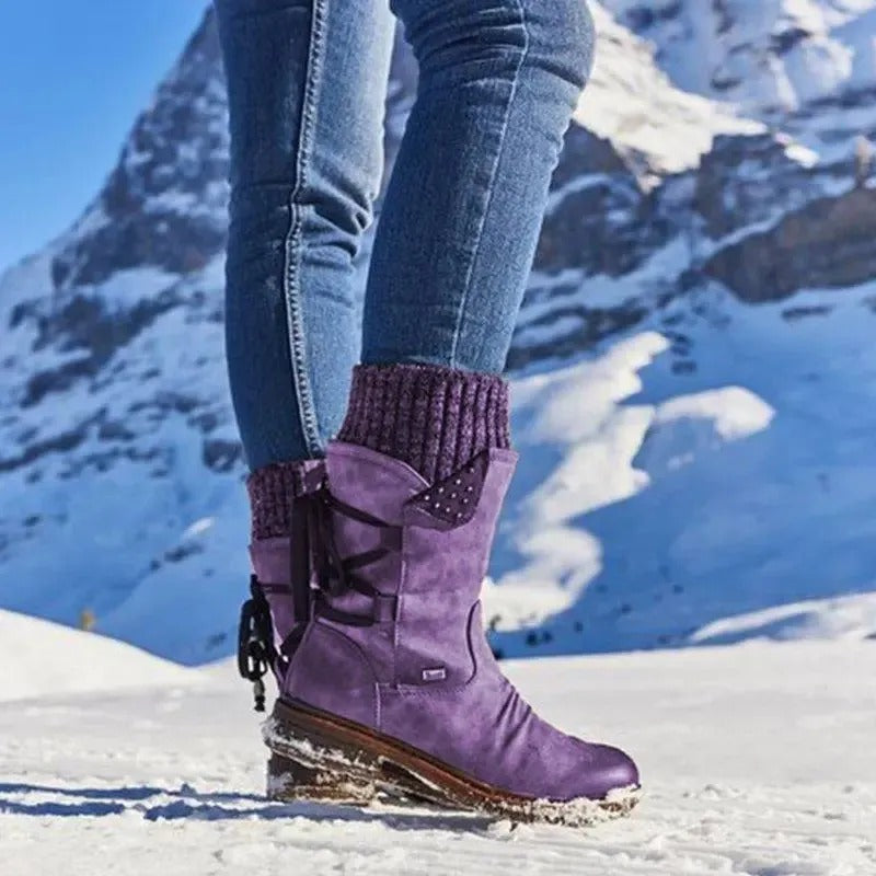 🔥Last Day! 50% OFF - PREMIUM Orthopaedic Waterproof Mid-Calf Boots: Easy-Zip Pain Relief Walking Shoes