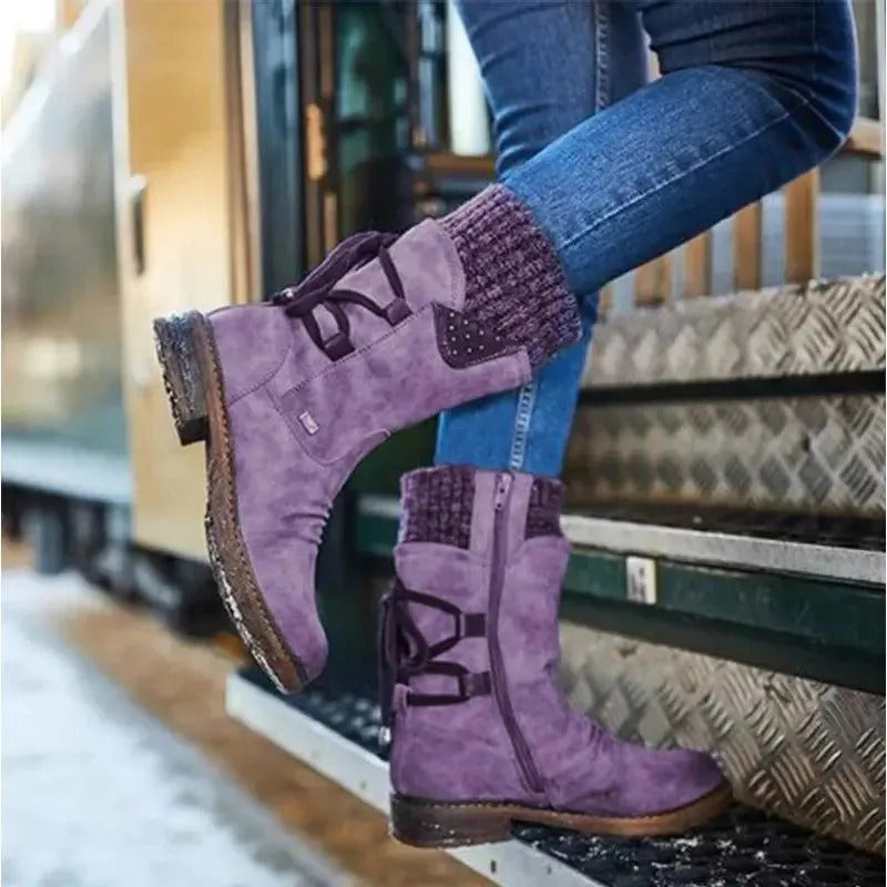 🔥Last Day! 50% OFF - PREMIUM Orthopaedic Waterproof Mid-Calf Boots: Easy-Zip Pain Relief Walking Shoes
