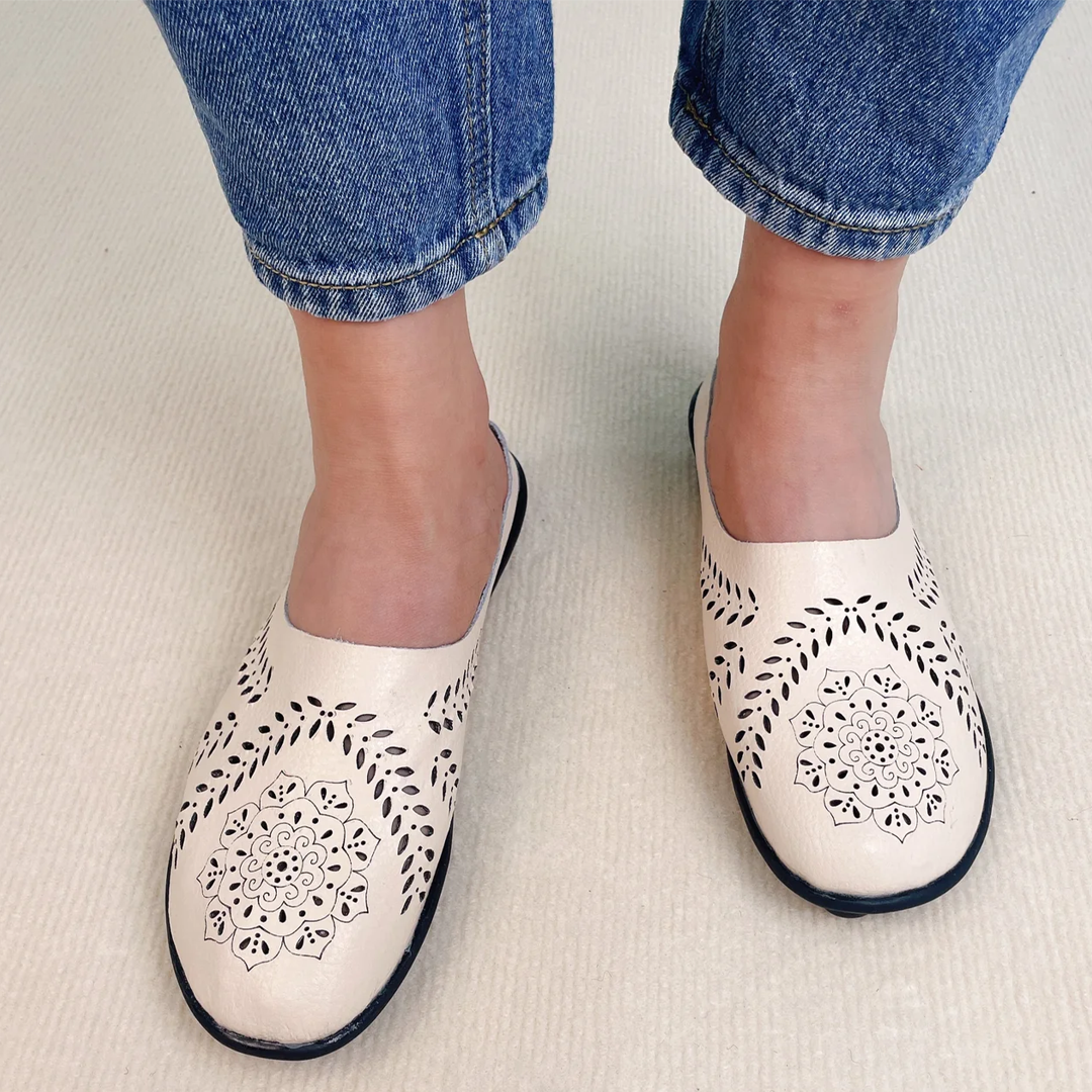 Airfleek Wide Toe Box & Wide Size Leather Mules – New Colors
