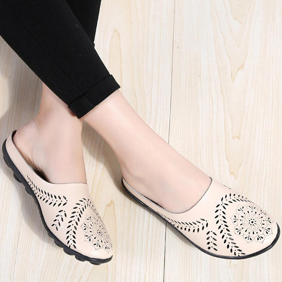 Airfleek Wide Toe Box & Wide Size Leather Mules – New Colors