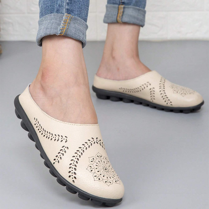 Airfleek Wide Toe Box & Wide Size Leather Mules – New Colors