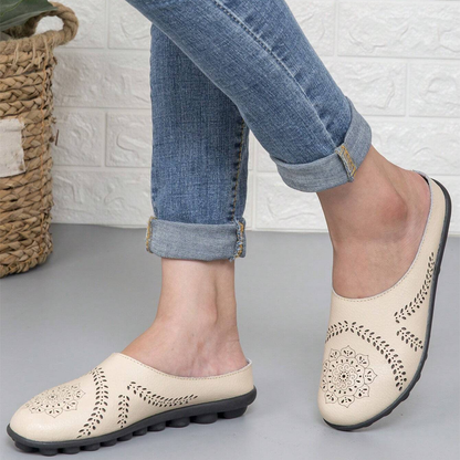 Airfleek Wide Toe Box & Wide Size Leather Mules – New Colors