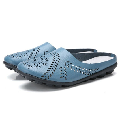 Airfleek Wide Toe Box & Wide Size Leather Mules – New Colors