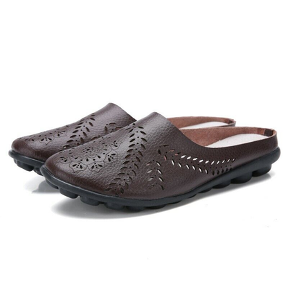 Airfleek Wide Toe Box & Wide Size Leather Mules – New Colors