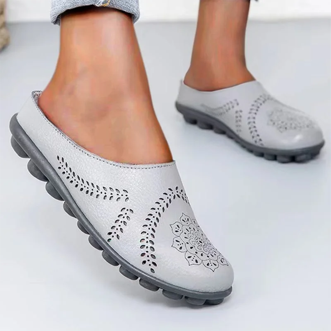 Airfleek Wide Toe Box & Wide Size Leather Mules – New Colors